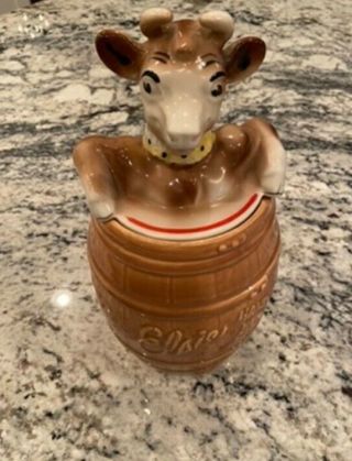 Vintage Elsie The Cow Cookie Jar Bordens Ceramics Or American Pottery