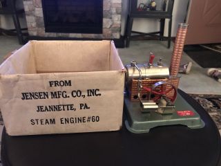 Vintage 1960s Jensen 65 Model Steam Engine Dry Fuel W/ Box 2