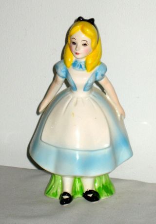 Ceramic Alice In Wonderland Figurine From Walt Disney Productions