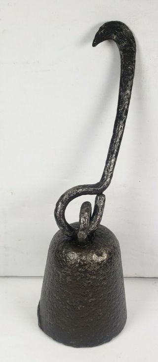 Antique Cast Iron Bell Hanging Scale Weight 1.  L5 Lbs ☆vintage Tool Counterweight