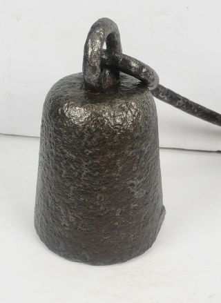 Antique Cast Iron Bell Hanging Scale Weight 1.  l5 lbs ☆Vintage Tool Counterweight 3