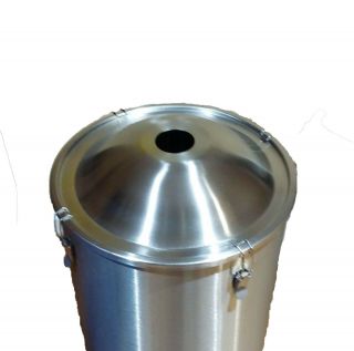 30L Stainless Steel Fermenter Modified from 110V Turbo boiler with Bung & Airloc 2