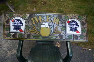 Pabst Blue Ribbon Pbr Beer Sign Bar Advertisement