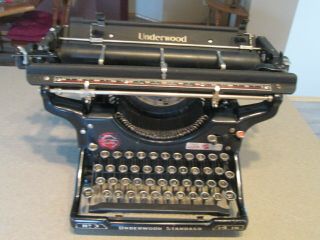 Antique Underwood Standard Typewriter 14 " No.  3