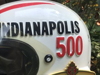 Vintage 1960 ' s Stroh ' s Beer Indianapolis Indy 500 Racing Helmet Sign SB297 2