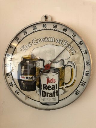 Vintage,  Piels Beer Thermometer,  Date Stamped 1971,  Glass Face