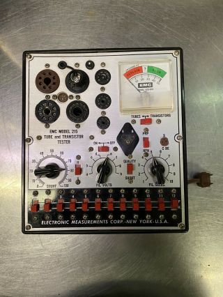 Emc 215 Tube And Transistor Tester Vintage