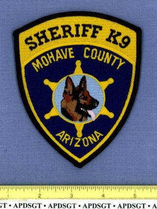 Mohave County Sheriff K - 9 Arizona Police Patch K9 Dog Canine