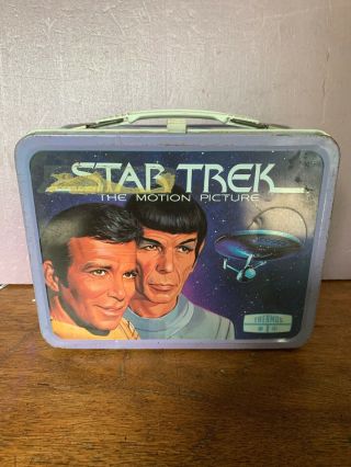 Vintage Star Trek ‘79 Metal Lunchbox W/ Thermos & Paper