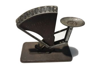 Vintage Antique Metal Farm Egg Scale By The Cakes Manufacturing Company