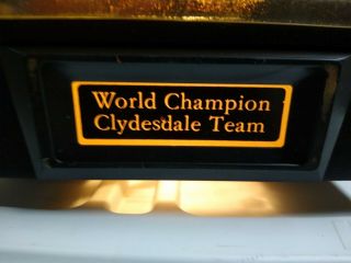 Budweiser World Champion Clydesdale Team Advertising Light Vintage Bar Sign 2