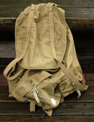Vintage Wwii 1942 Us Military Army Mountain Backpack Rucksack With Frame