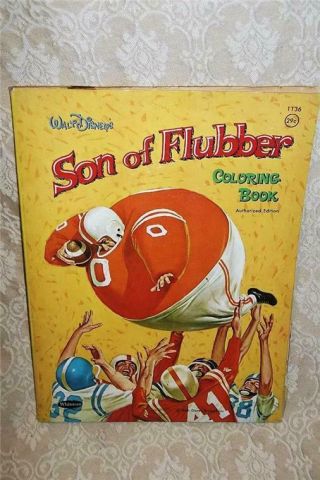 1963 Whitman Coloring Book Walt Disney Son Of Flubber Absent - Minded Professor
