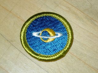Vintage Bsa Merit Badge Astronomy Type H Nos Boy Scout Patch