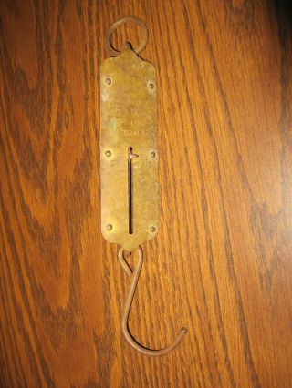 Vintage Hanging Scale John Chatillon &sons York,  (not For Use In Trade) 50lb
