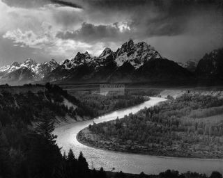 " The Tetons And The Snake River " By Ansel Adams - 8x10 Photo (az361)