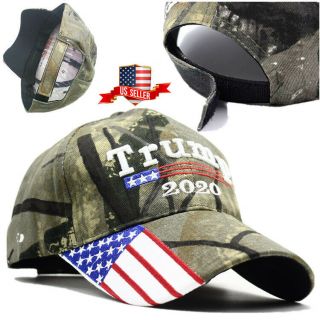 President Donald Trump 2020 Flag Camo Mens Hat Usa Keep America Great Cap Usa Aa