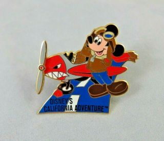 Disney Disneyland California Adventure Pin Aviator Mickey Mouse Next To Airplane