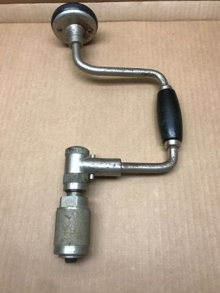 Vintage Bell System - B Stanley Closed Ratchet Brace Drill No.  2101a 10 In.