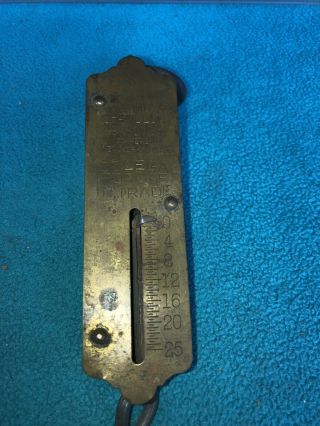Vintage John Chatillon & Sons Brass Scale 25 Ibs.