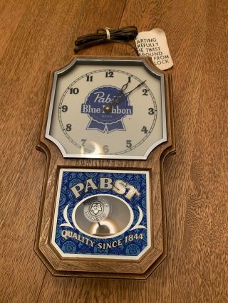 Vintage Pabst Blue Ribbon Clock