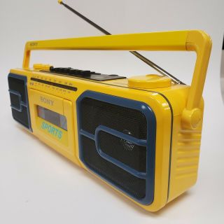 Sony Sport CFS - 950 Boombox Cassette Radio Player FM/AM 80 ' s Vintage Great 3