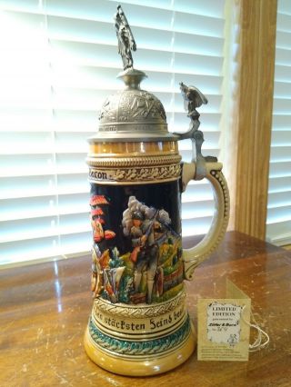 Zoller U Born Germany The Red Baron Beer Stein Limited Edition Numbered 264/5000