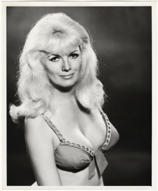 Vintage 1960s Bunny Yeager Self Portrait Bikini Top Cleavage Pin - Up Photograph