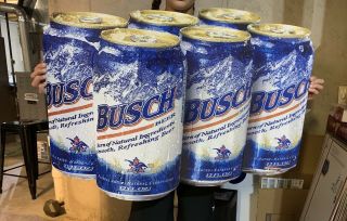 Busch Beer Metal Sign Six Pack