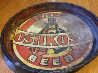 Chief Oshkosh Beer Tray Wisconsin Wi.