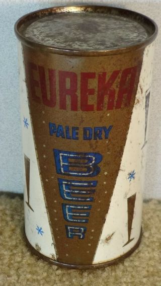 Old Eureka Pale Dry Pacific Brewing Flat Top Beer Can