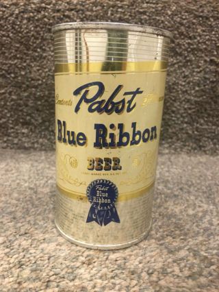 Pabst Blue Ribbon Beer,  Irtp,  12oz Bo Flat Top Beer Can; Milw Wisc;