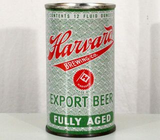 Harvard Export •irtp• Flat Top Beer Can Lowell Massachusetts Mass Ma
