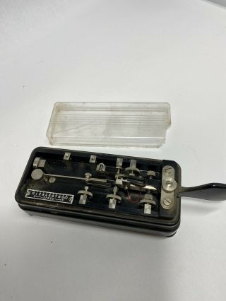 Vintage Hi - Mound Bk - 100 Semi Automatic Telegraph Morse Code Bug Key Marked Japan