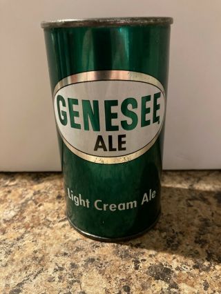 Genesee Light Cream Ale Flat Top Beer Can.  Rochester N.  Y.  Tough As A Flat