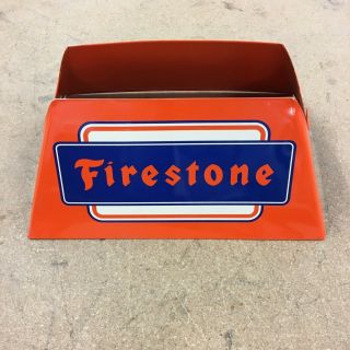 1 Car Tire Stand With Vintage Firestone Logo