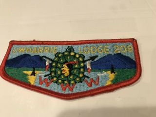 Bsa Order Of The Arrow Uwharrie Lodge 208 Flap