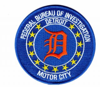 Federal Bureau Of Investigation Fbi Detroit Motor City Police Patch