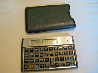 Vintage Hp - 15c Hewlett Packard Calculator W/ Slip Cover