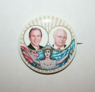 2004 Bush & Cheney President Campaign Button Political Pinback Pin Election