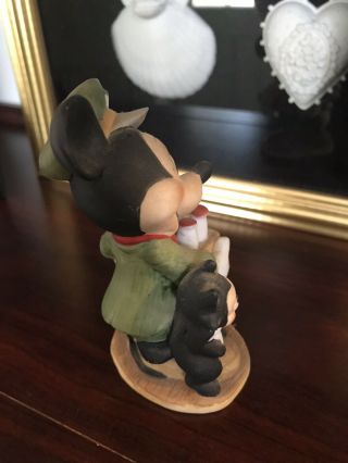 Vintage Disney Mickey Mouse Milk Man With Figaro Porcelain Figurine 3