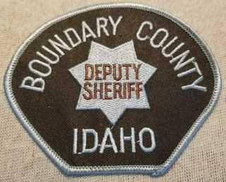 Id Boundary County Idaho Sheriff Patch