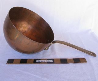 Vtg Mauviel France Made Copper Zabaglione Pot Bowl 8 " Diameter