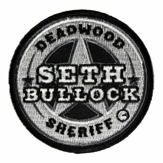 Deadwood Sheriff Seth Bullock Badge Patch,  South Dakota Patches