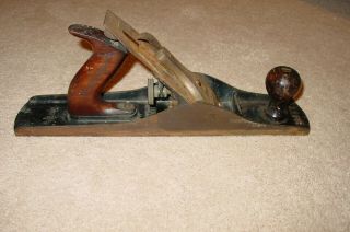 Vintage Stanley Bailey No.  5 1/2 Wood Plane Patent 1910