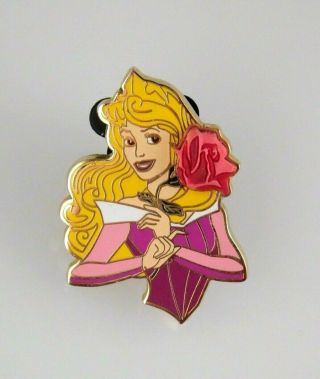 Disney 2003 Collectible Trading Pin - Aurora From Sleeping Beauty With 3d Rose