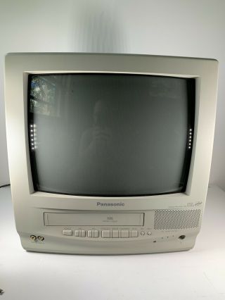 Vintage Panasonic Ag - 513d Portable Vhs Color Video Monitor Tv Retro Gaming 4head