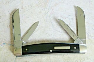 Vintage German J A Henckels 923 Slick Black 4 Blade Congress Knife