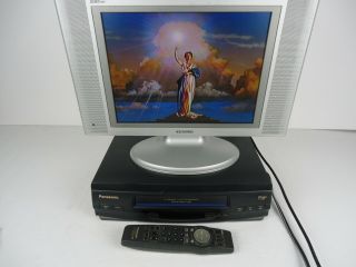 Vintage Panasonic Pv V4520 Vcr 4 - Head With Remote - Perfectly
