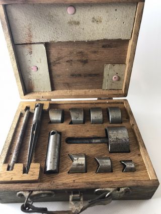 Vintage Shark Chassis Punch Set No 110 - E Sanki Tool Japan Electrican 3